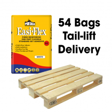 Palace Easy-Flex Flexible Fibre Reinforced Standard Set S1 Wall & Floor Tile Adhesive White 20kg Full Pallet (54 Bags Tail-Lift)